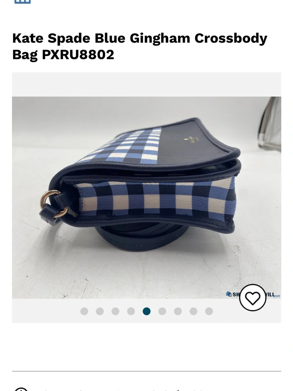 Kate Spade New York Hyde Lane Gingham Renee Crossbody bag